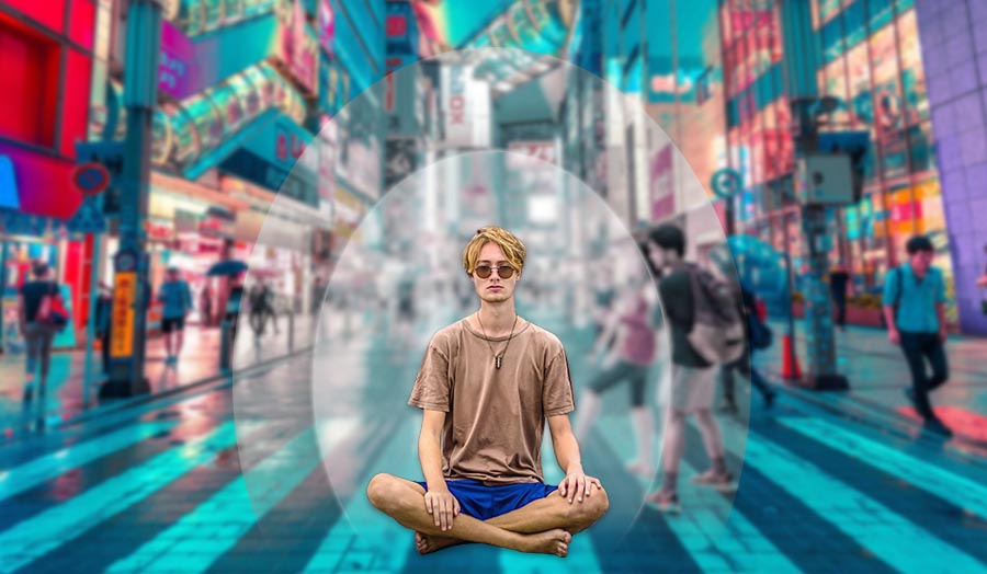 Meditation: Reizüberflutung stoppen (hier meditieren)